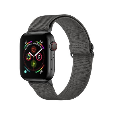 Curea Tech Mellow Compatibila Cu Apple Watch 4 / 5 / 6 / 7 / Se (42 / 44 / 45 Mm), Gri